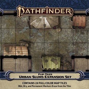 PAI4086 Pathfinder RPG Flip-Tiles: Urban Slums Expansion published by Paizo Publishing