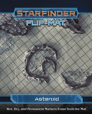 PAI7308 Starfinder RPG: Flip-Mat Asteroid published by Paizo Publishing