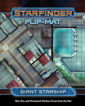 PAI7321 Starfinder RPG: Flip-Mat Giant Starship published by Paizo Publishing