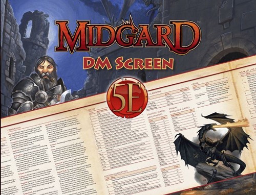 PAIKOBGMS5E Dungeons And Dragons RPG: Midgard GM Screen published by Kobold Press