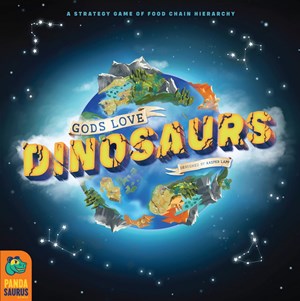 PAN202016 Gods Love Dinosaurs Board Game published by Pandasaurus Games