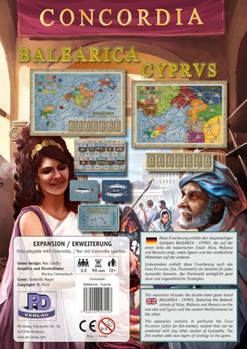 PDVCONCBC Concordia Board Game: Balearica And Cyprus Map Expansion published by P D Verlag