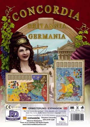 PDVCONCBG Concordia Board Game: Britannia And Germania Map Expansion published by P D Verlag