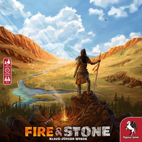 PEG51233E Fire And Stone Board Game published by Pegasus Spiele