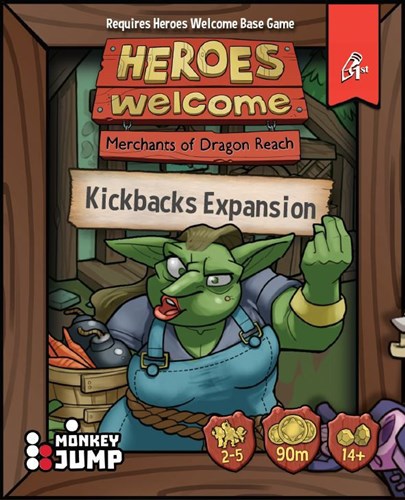 PFX901 Heroes Welcome Board Game: Kickbacks Expansion published by Pencil First Games
