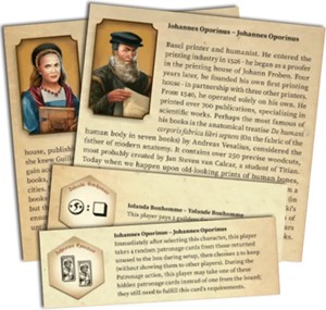 2!POR2221CHAR Gutenberg Board Game: Yolande And Johannes Characters Mini Expansion published by Portal Games