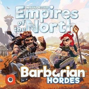 POR3218 Imperial Settlers Card Game: Empires Of The North: Barbarian Hordes Expansion published by Portal Games