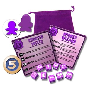 2!PSG115 Dungeon Drop Board Game: Wizards And Spells Expansion published by Phase Shift Games