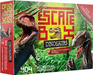 QCQEB012EN Escape Box Board Game: Dinosaurs published by 404 Editions