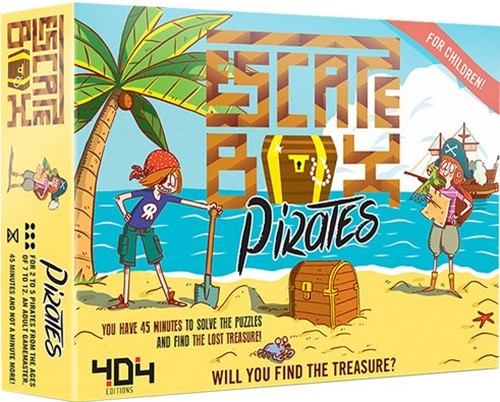 QCQEB01EN Escape Box Board Game: Pirates published by 404 Editions