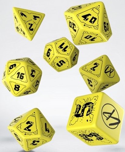 QWSSCPU58 Q-Workshop Cyberpunk Red Danger Zone Dice Set published by Q-Workshop