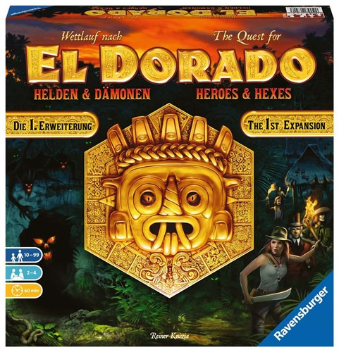 The Quest For El Dorado Board Game: Heroes And Hexes Expansion