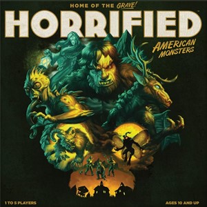 RAV27363 Horrified Board Game: American Monsters published by Ravensburger