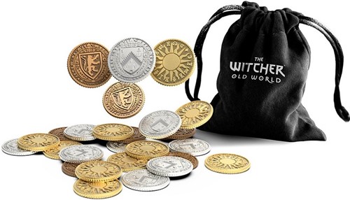 REBWIT06 The Witcher Board Game: Old World Metal Coins published by Go On Board
