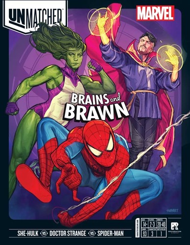 REO8678 Unmatched Board Game: Marvel Brains And Brawn published by Restoration Games