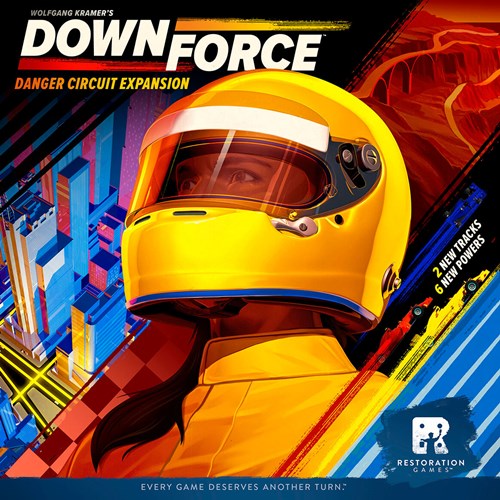 REO9006 Downforce Board Game: Danger Circuit Expansion published by Restoration Games