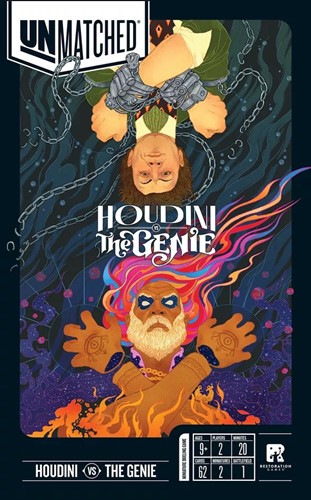 REO9310 Unmatched Battle Of Legends Board Game: Houdini Vs The Genie published by Restoration Games