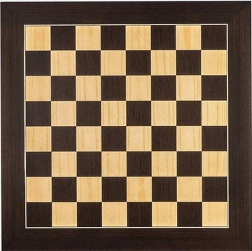 RFWENGUE50 Wengue and Maple 50cm Chess Board published by Rechapardos Ferrer