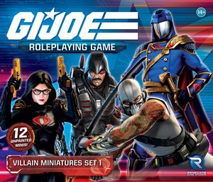 RGS02570 G I Joe RPG: Villain Miniatures Set 1 published by Renegade Game Studios