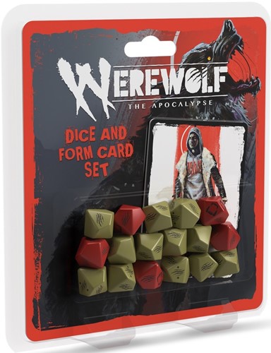 RGS02592 Werewolf: The Apocalypse RPG 5th Edition: Dice And Form Card Set published by Renegade Game Studios