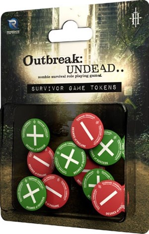 RGS0845 Outbreak: Undead RPG 2nd Edition: Survivor's Tokens published by Renegade Game Studios