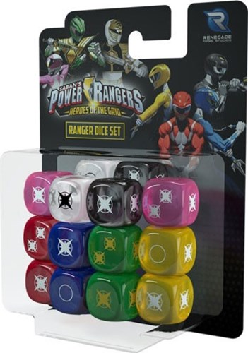 RGS0863 Power Rangers Board Game: Heroes Of The Grid Ranger Dice Set published by Renegade Game Studios