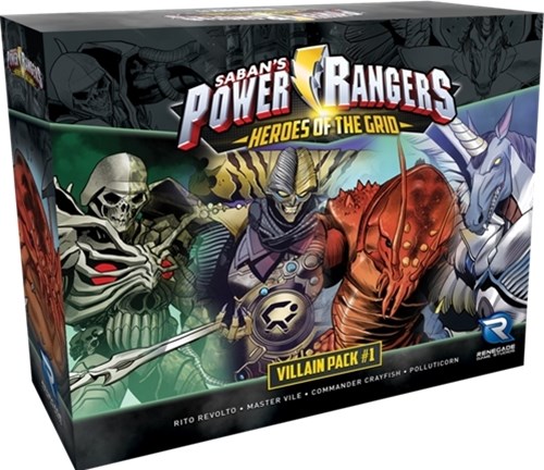 RGS0866 Power Rangers Board Game: Heroes Of The Grid Villian Pack #1 published by Renegade Game Studios