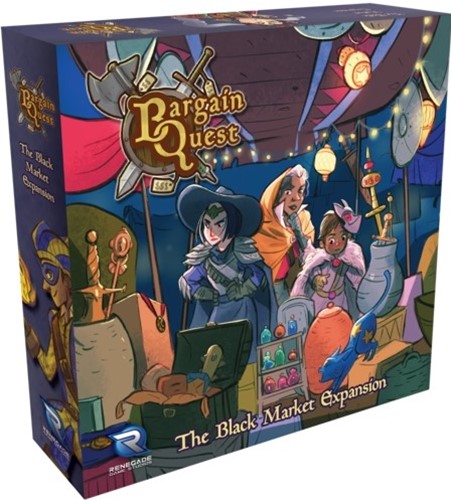 RGS0869 Bargain Quest Board Game: The Black Market Expansion published by Renegade Game Studios
