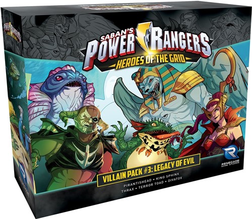 RGS2167 Power Rangers Board Game: Heroes Of The Grid Villian Pack #3: Legacy Of Evil published by Renegade Game Studios