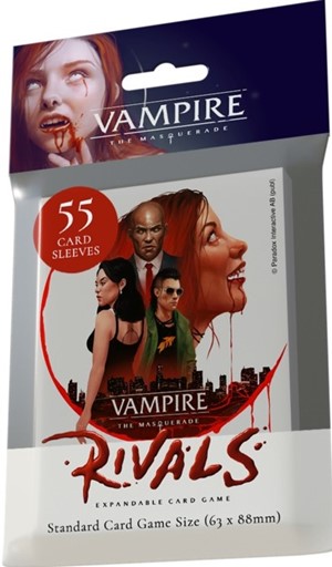RGS2172 Vampire The Masquerade: Rivals Expandable Card Game 55 x Library Deck Sleeves published by Renegade Game Studios