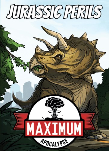 RMA203 Maximum Apocalypse Board Game: Jurassic Perils Expansion published by Rock Manor Games