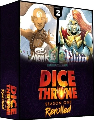 ROX637 Dice Throne Dice Game: Season One ReRolled 2: Monk Vs Paladin published by Roxley Games