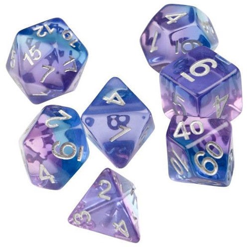 SDZ000401 Violet Betta Polyhedral Dice Set published by Sirius Dice