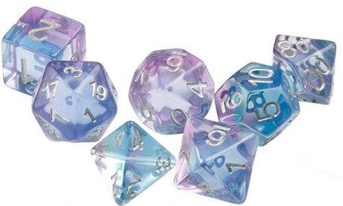 SDZ000403 Ocean Blue Polyhedral Dice Set published by Sirius Dice