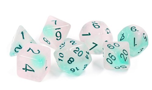 SDZ000602 Frosted Glowworm Polyhedral Dice Set published by Sirius Dice