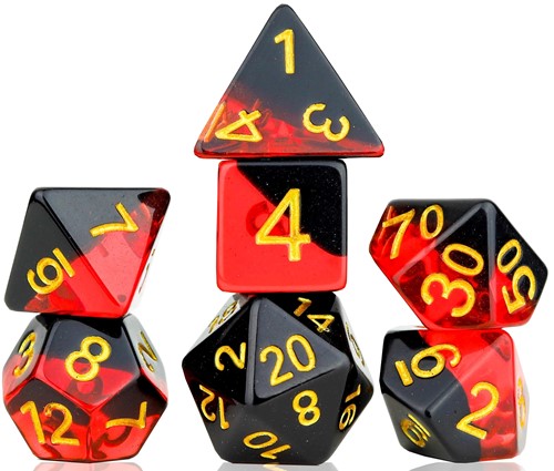 SDZ000906 Brimstone Polyhedral Dice Set published by Sirius Dice