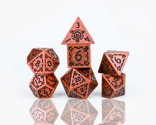 SDZ001701 Illusory Metal Copper Poly Set published by Sirius Dice