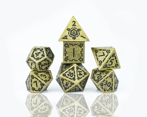 SDZ001703 Illusory Metal Gold Poly Set published by Sirius Dice