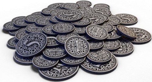 SHAOAT07 Oathsworn Board Game: Into The Deepwood Metal Coins published by Shadowborne Games