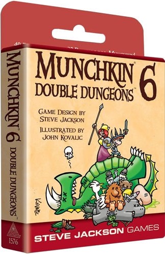 SJ1576 Munchkin Card Game 6: Double Dungeons published by Steve Jackson Games