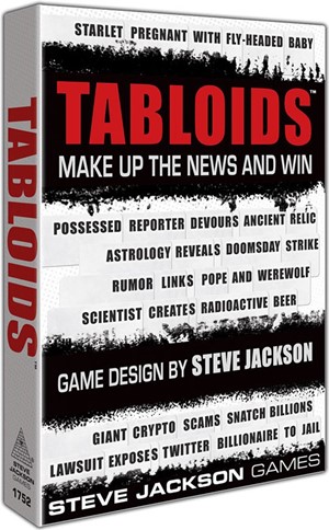 2!SJ1752 Tabloids Card Game published by Steve Jackson Games