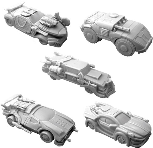 SJ2423 Car Wars Board Game: Sixth Edition: Miniatures Set 4 published by Steve Jackson Games