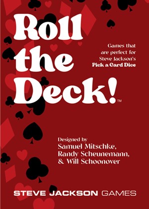 SJ3018 Pick A Card Dice Set: Roll The Deck Ruleset published by Steve Jackson Games