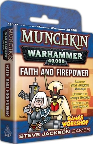 SJ4482 Munchkin Card Game: Warhammer 40,000 Faith And Firepower Expansion published by Steve Jackson Games