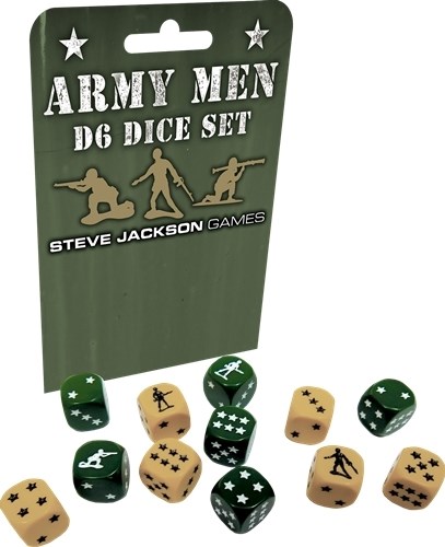SJ5930 Army Men d6 Dice Set published by Steve Jackson Games