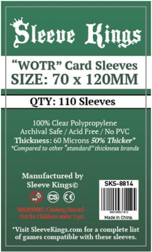 SKS8814 110 x WOTR Card Sleeves (70mm x 110mm) published by Sleeve Kings