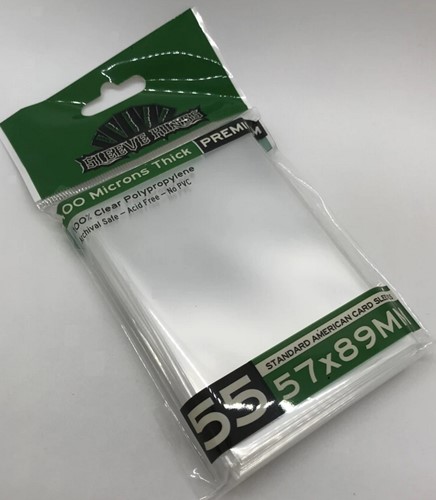 SKS9903 55 x Premium Standard American Card Sleeves (57mm x 89mm) published by Sleeve Kings