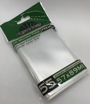 2!SKS9903 55 x Premium Standard American Card Sleeves (57mm x 89mm) published by Sleeve Kings