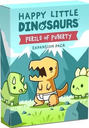 TEE5637UUEXP1 Happy Little Dinosaurs Card Game: Perils Of Puberty Expansion published by TeeTurtle