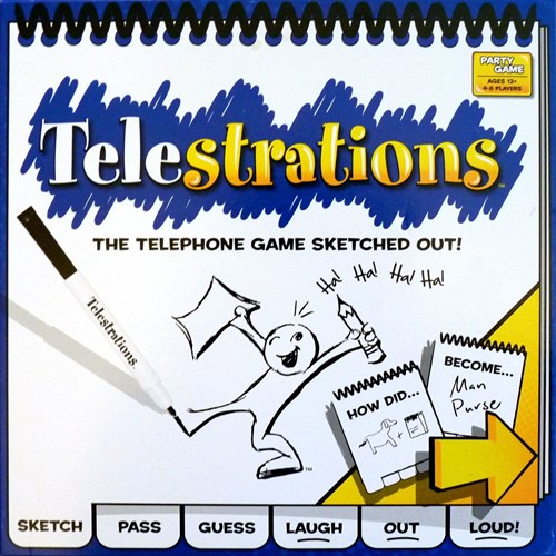TELUK01 Telestrations Board Game published by Telestrations